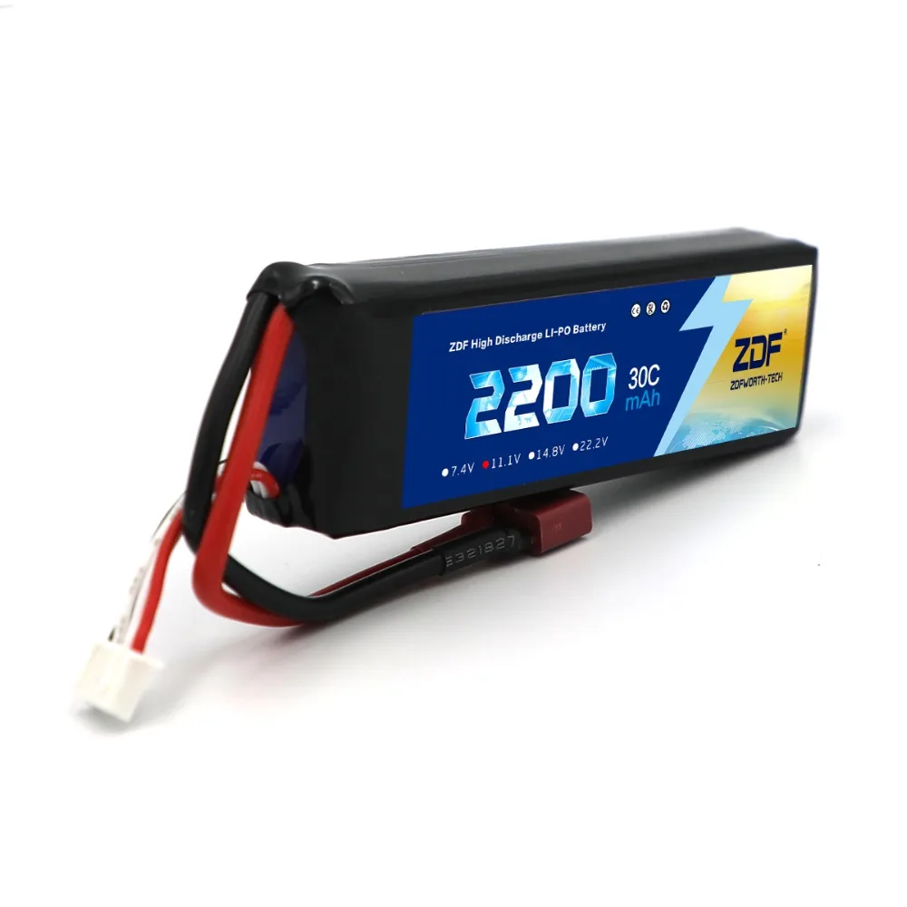 2 шт./лот ZDF Drone 3S Lipo Battery 11 1 V 2200 mAh 30C MAX 60C для квадрокоптера RC Car Airplane T REX 450|Детали и