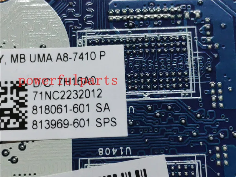Материнская плата для ноутбука 813969-001 813969-501 813969-601 A8-7410 HP 15-AF 15Z-AF / 100% рабочий |
