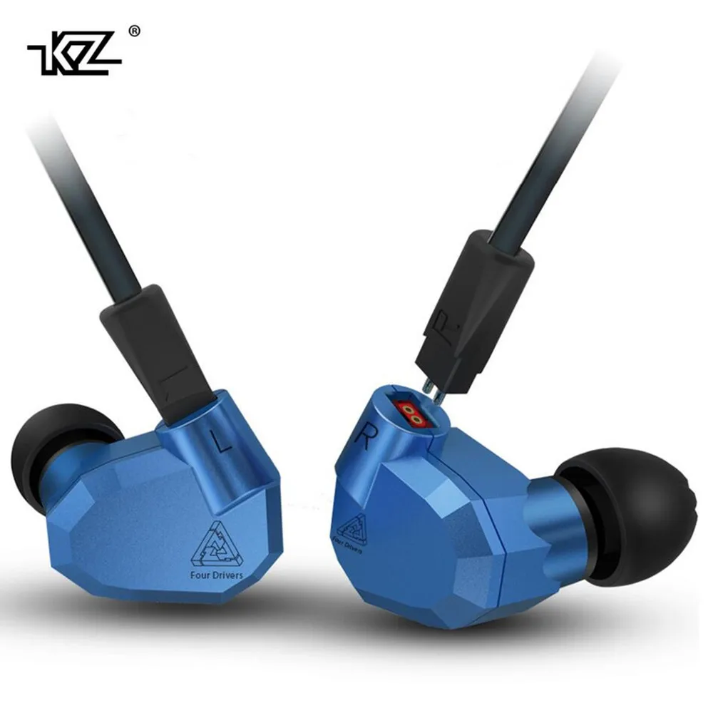 100% Оригинальные гибридные Внутриканальные наушники KZ ZS5 2DD + 2BA HIFI DJ мониторные