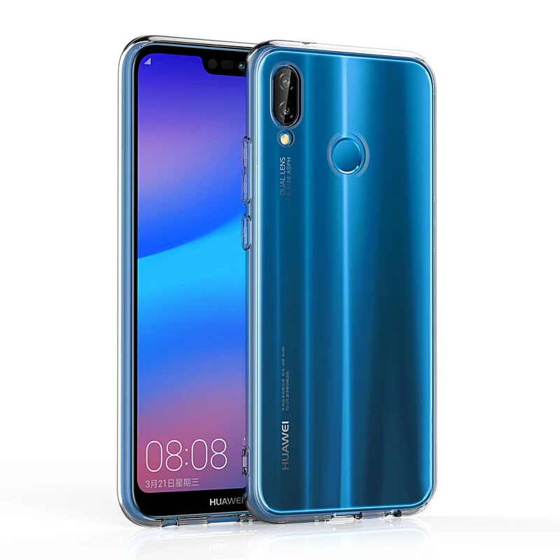 Чехол для Huawei Nova 3e тонкий кристально прозрачный мягкий чехол из ТПУ P20 Lite