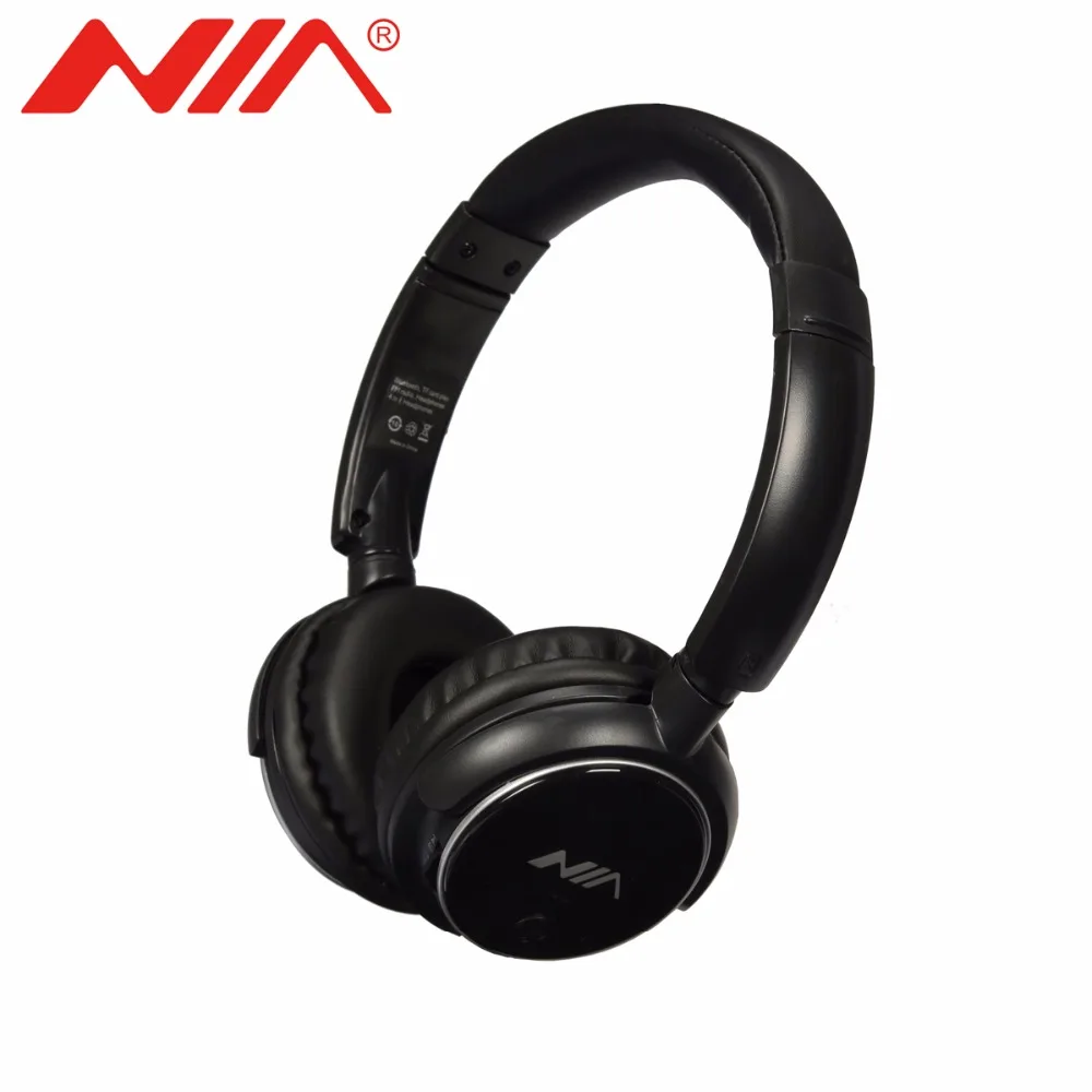 NIA Q1 Original EQ Bluetooth Headphone Wireless Sport Headsets Adjustable Earphone with Mic Support TF Card Play | Электроника