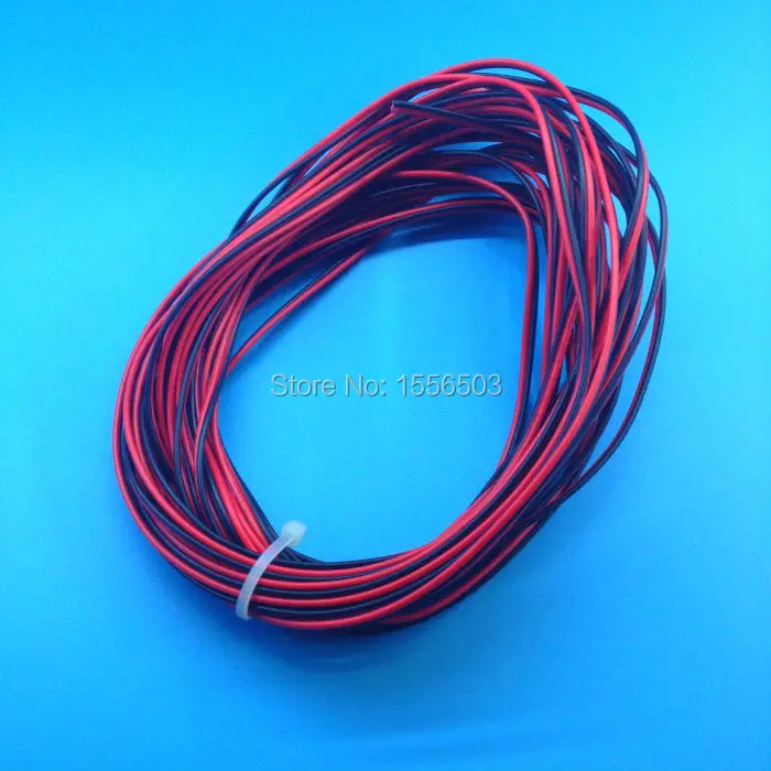 2-контактный изолированный ПВХ-кабель красный черный провод 2468 22AWG 10 м 50 100