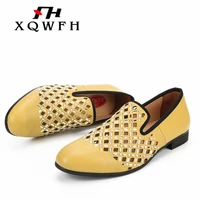 xqwfh new style men shoes summer mens hollow sandals breathable men business casual shoes
