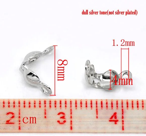 Серебряные украшения doreenbeads Charlotte ожерелье с наконечниками из бусин 8x4 мм Продано