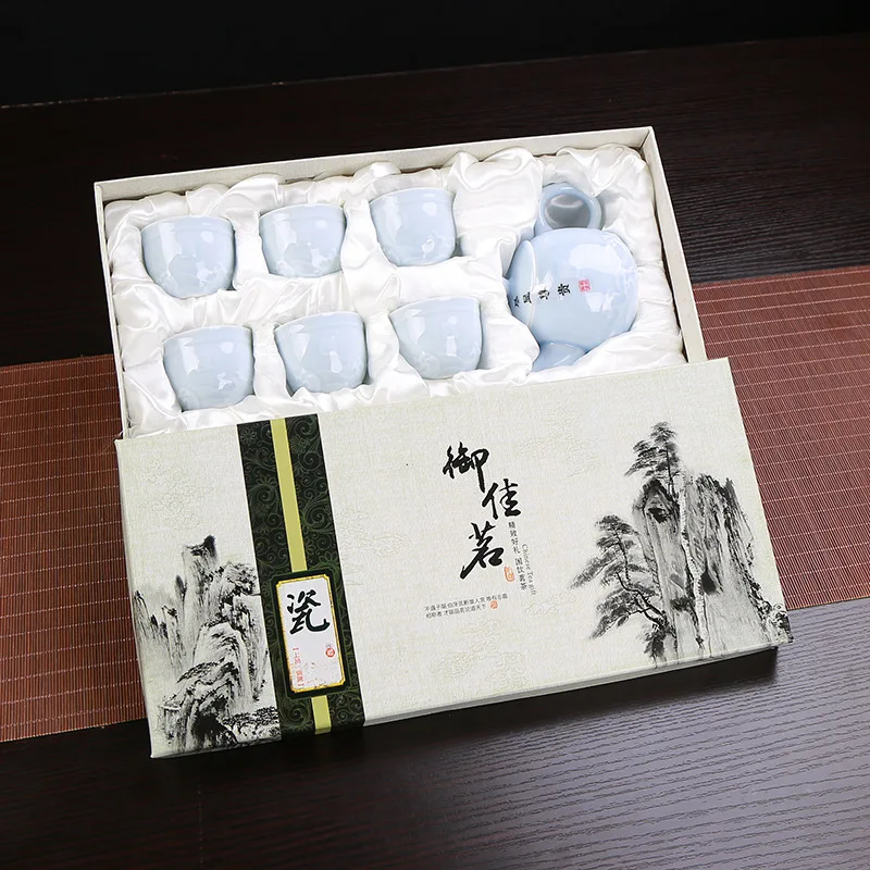 

Longquan celadon Kung Fu tea sets special teapot sets factory direct
