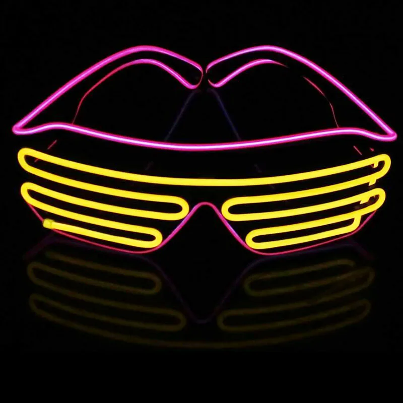 Горячая Распродажа 2018 неоновые светодиодсветодиодный очки с подсветкой модные
