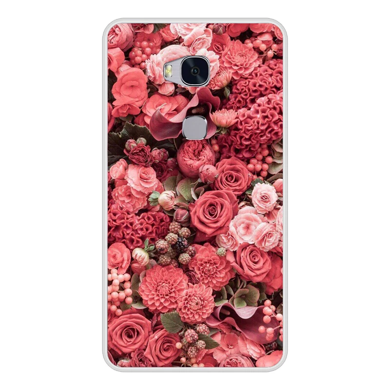 Чехол на заднюю панель для huawei Honor 5X X5 GR5 kiw-l21 5," чехол для телефона из ТПУ для huawei Honor 5 X 5x KIW-L21 силиконовый чехол s - Цвет: Зеленый