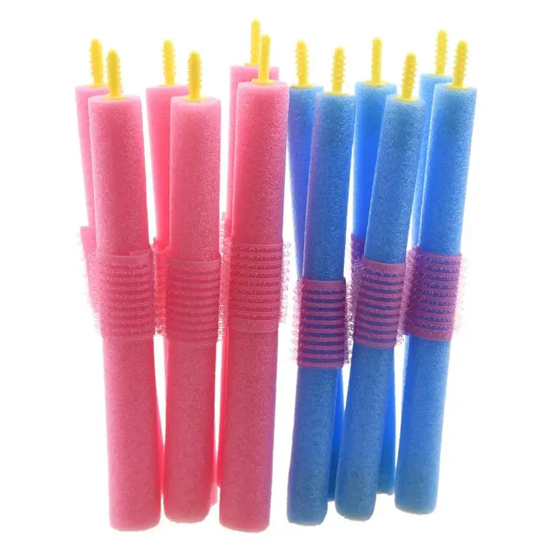 12 больших benty твист безопасные парикмахерские бигуди Пена | Красота и здоровье