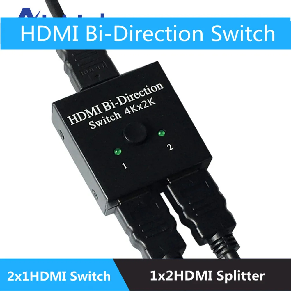 HDMI сплиттер NewBEP переключатель двойного направления 4K * 2K 2x1HDMI коммутатор 1x2
