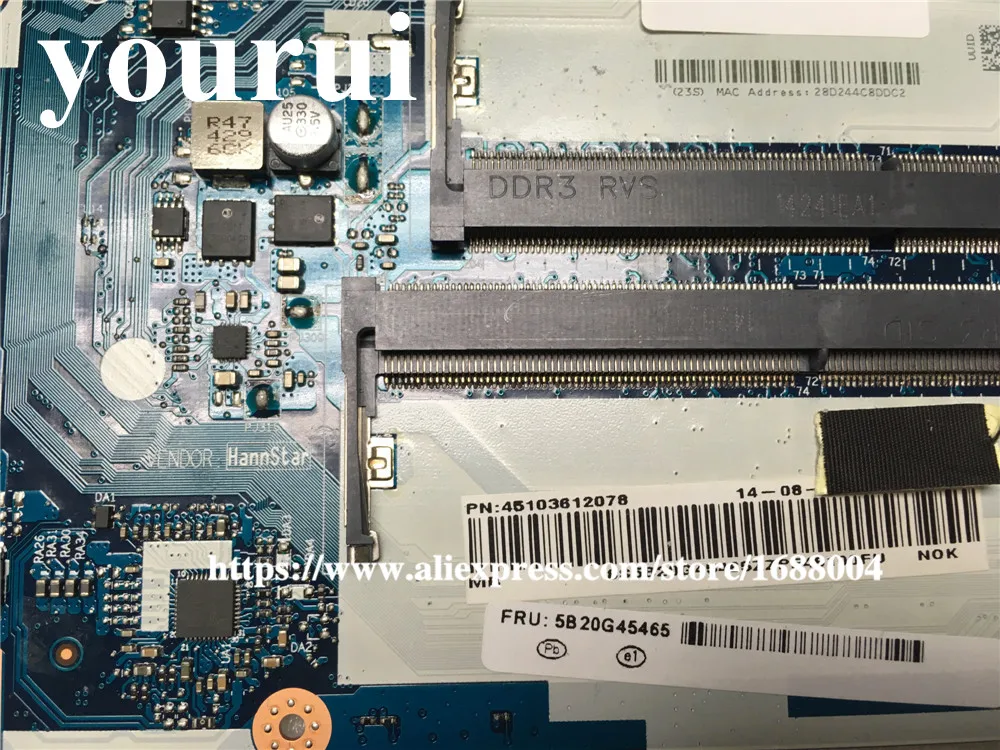 Высокое качество ACLUA/ACLUB NM-A273 для Lenovo Z50-70 Материнская плата ноутбука 5B20G45465 SR1EB I7-4510U