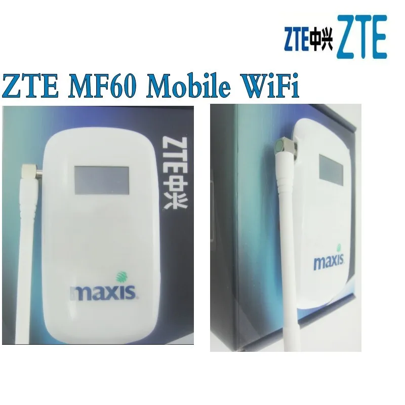 Мобильная Wi Fi точка доступа ZTE MF60 MiFi разблокированная SimFree 2G 3G HSUPA HSDPA UMTS 21 Мбит/с