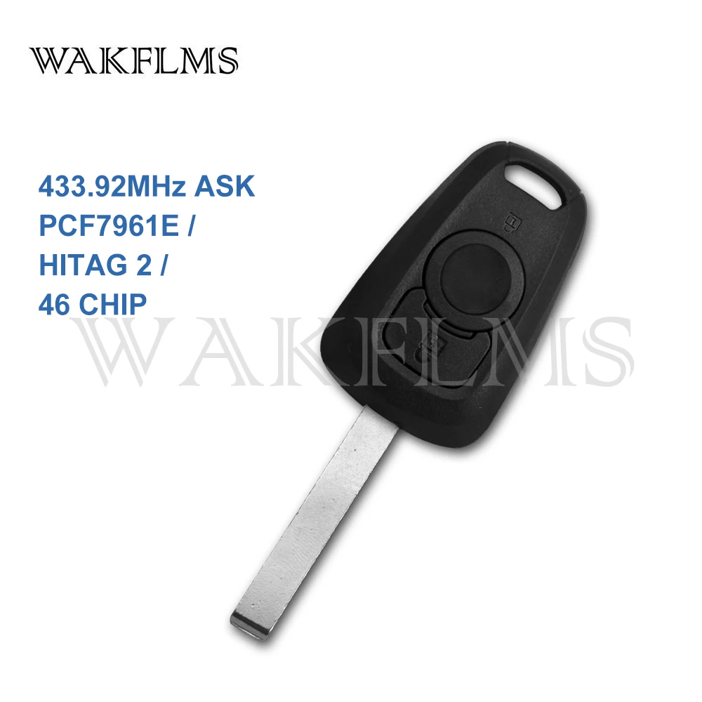 2 btns дистанционный Автомобильный ключ 433 92 МГц для Opel Astra K 2015 2017 с PCF7961E HITAG 46 чип