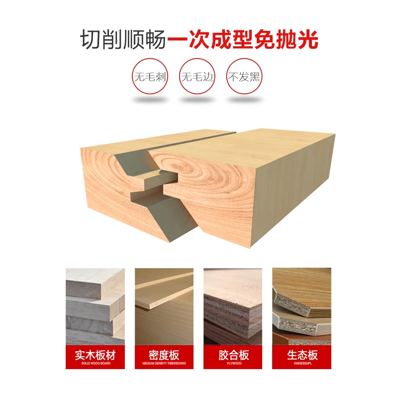 Small Lock Miter Router Bit Anti-kickback 45 degree 1/2*1-1/2 1/2 Shank Tenon Cutter for Woodworking Tools | Инструменты