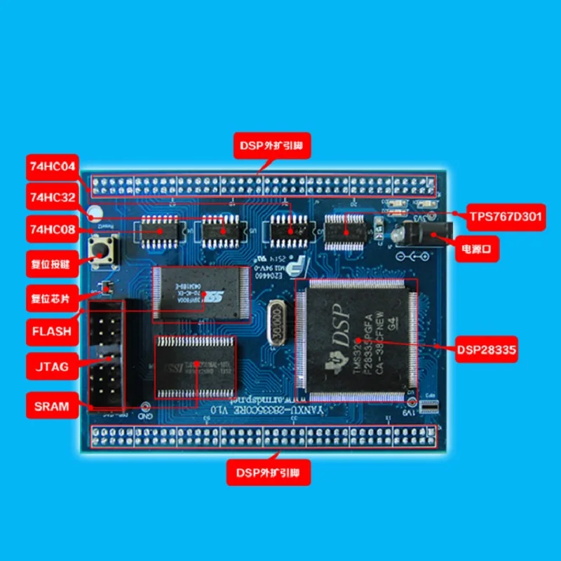 Плата разработки TMS320F28335 DSP Core B-oard Industrial ODM Bo-ard 6-слойная плата 28335 | Обустройство