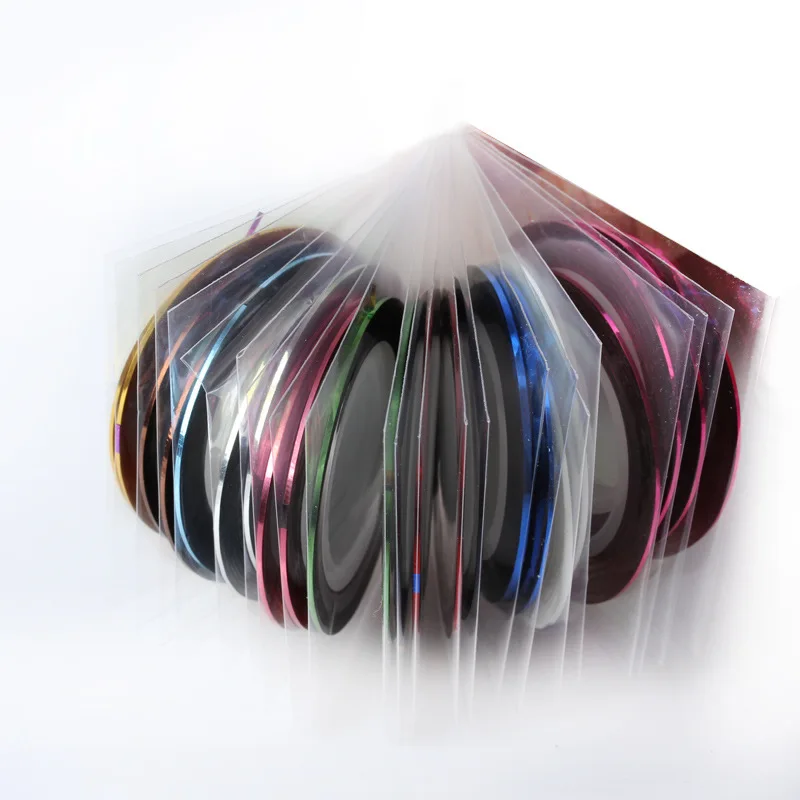 2020 Profession 10Pcs Mixed Colors Rolls Striping Tape Line DIY Nail Art Tips Decoration Sticker Care MJ04-1 | Красота и здоровье