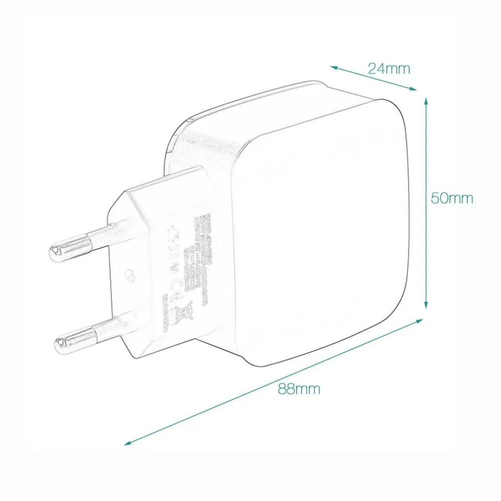 Kebidu USB Quick Charge EU Plug QC 3.0 charger for iphone Samsung Xiaomi mi5 ViVo Phone Fast HomeTravel Charger Wholesale | Электроника