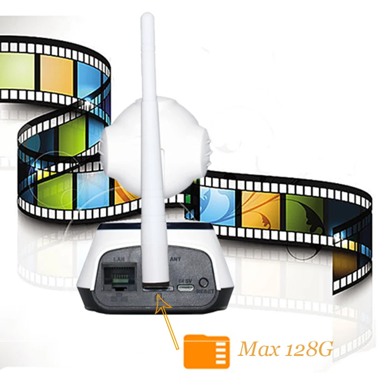 1280x720P HD Беспроводная ip камера CCTV WiFi домашняя видеонаблюдения наклонная PT IR onvif sd