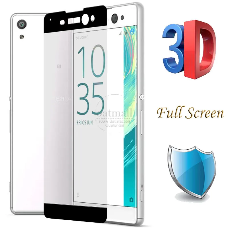 Закаленное стекло с полным покрытием экрана для Xperia XZ 3D ультратонкая Защитная