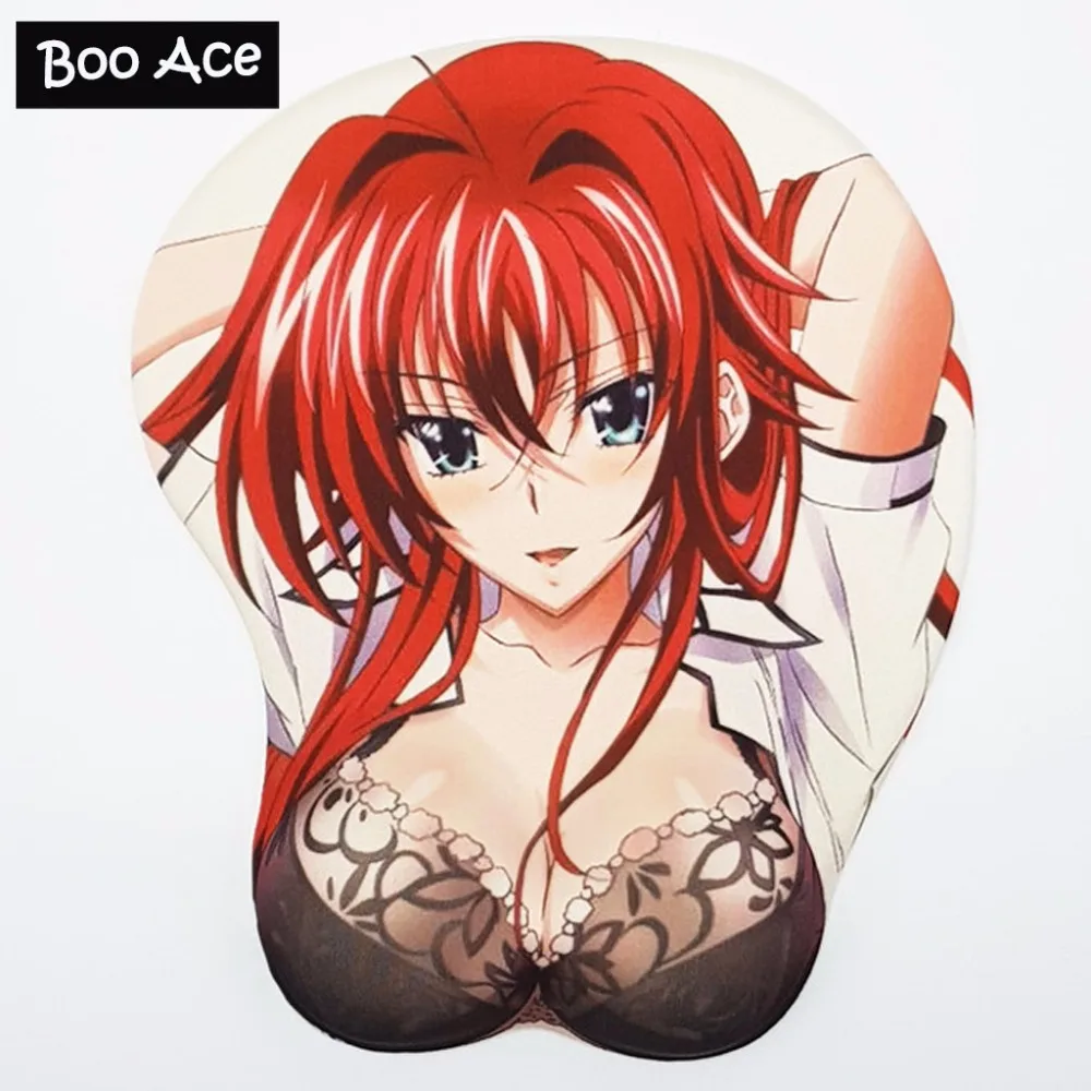 Highschool DXD Rias Gremory сексуальный большой мягкий 3D игровой коврик для мыши H2.8cm