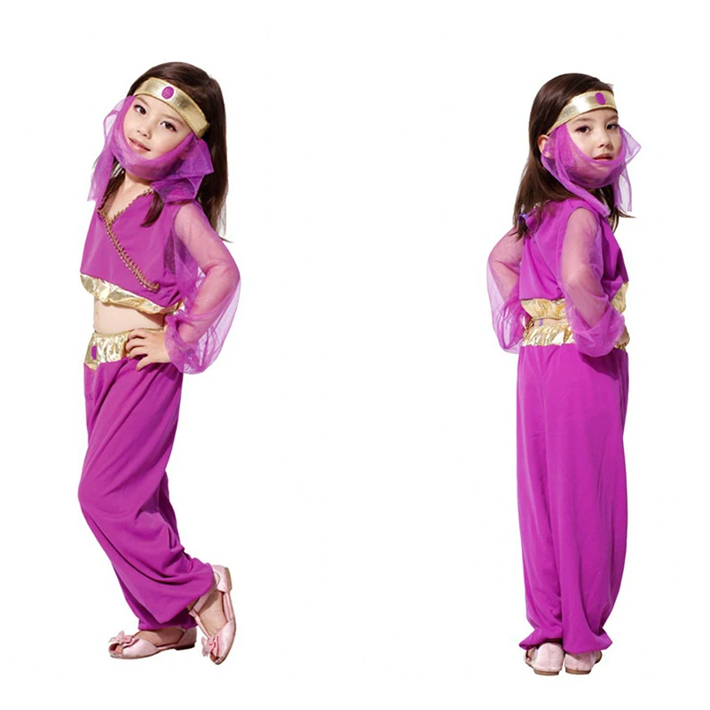 2018 Halloween Cosplay Girl Dress Arab India Princess Costume Children Greek Goddess Clothing Fairy Performance Costume