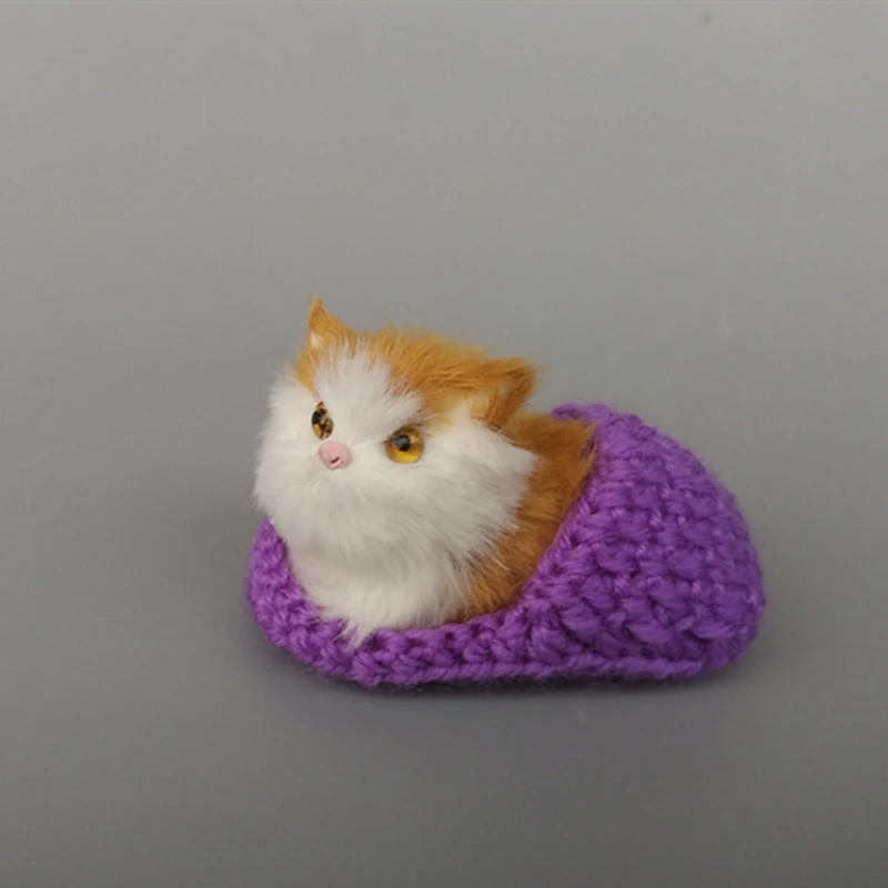 Маленькая обувь для домашних животных котята Коты плюшевые игрушки детская