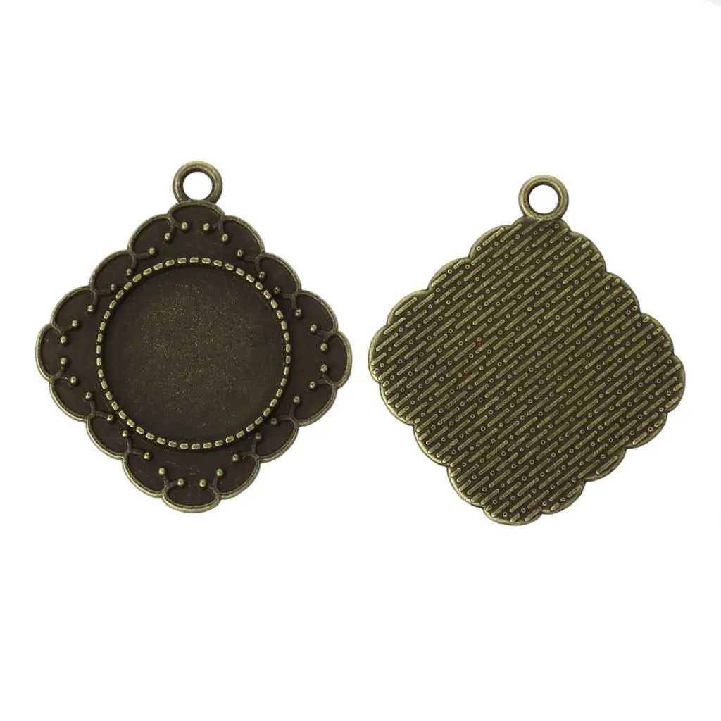 DoreenBeads подвески из цинкового металлического сплава ромбовидные античной бронзы