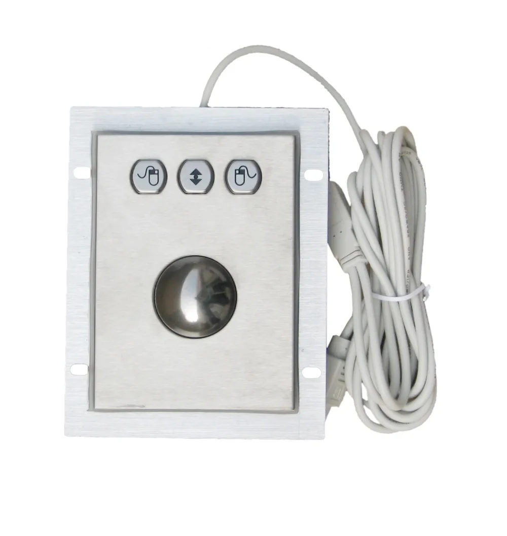 Панельное крепление 38 мм металлический трекбол промышленное направленное