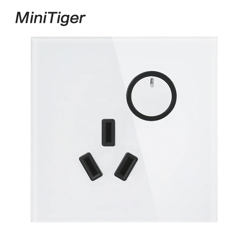 Minitiger 16A настенная электрическая розетка с 3 отверстиями и 1 банда позиционный