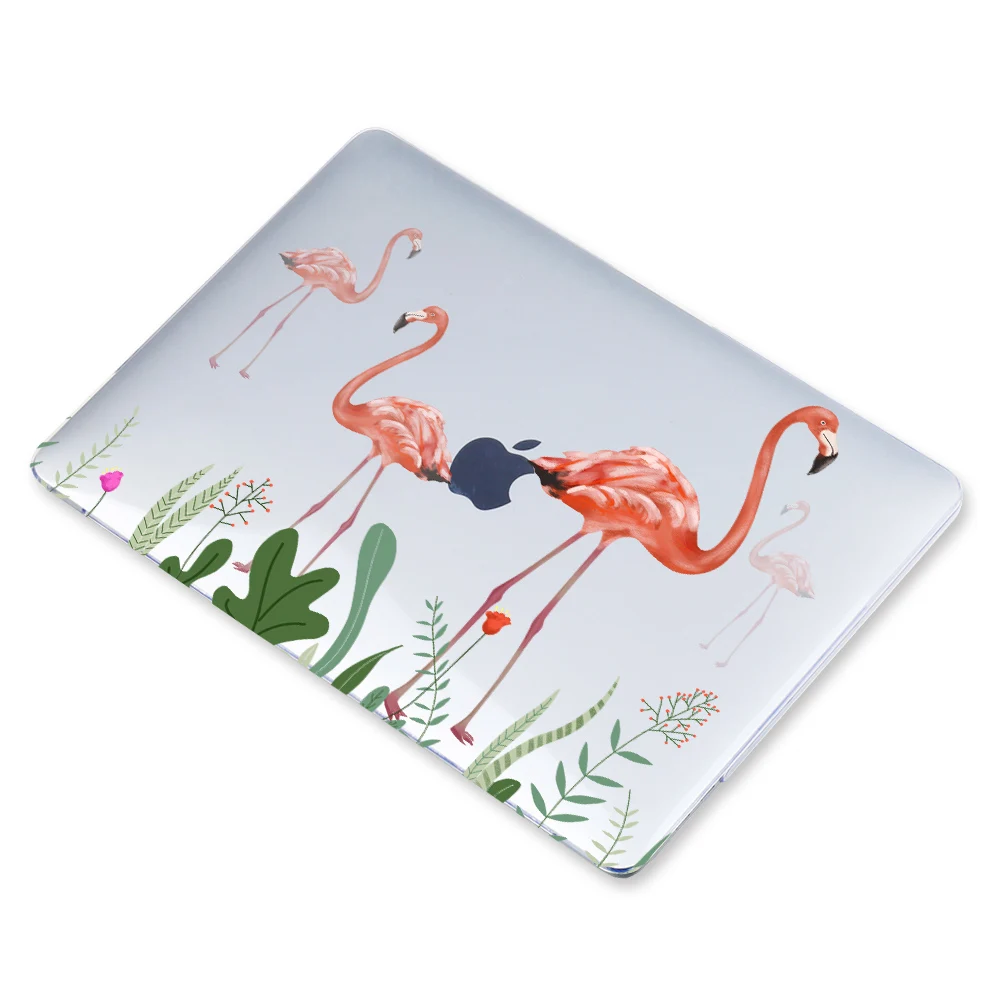 Ноутбук чехол для ноутбука Macbook 12 A1534 Macbook Pro 1" A1706 A1708 Air 13" A1466 A1369 A1932 retina 13 A1502 Фламинго Печатный жесткий чехол