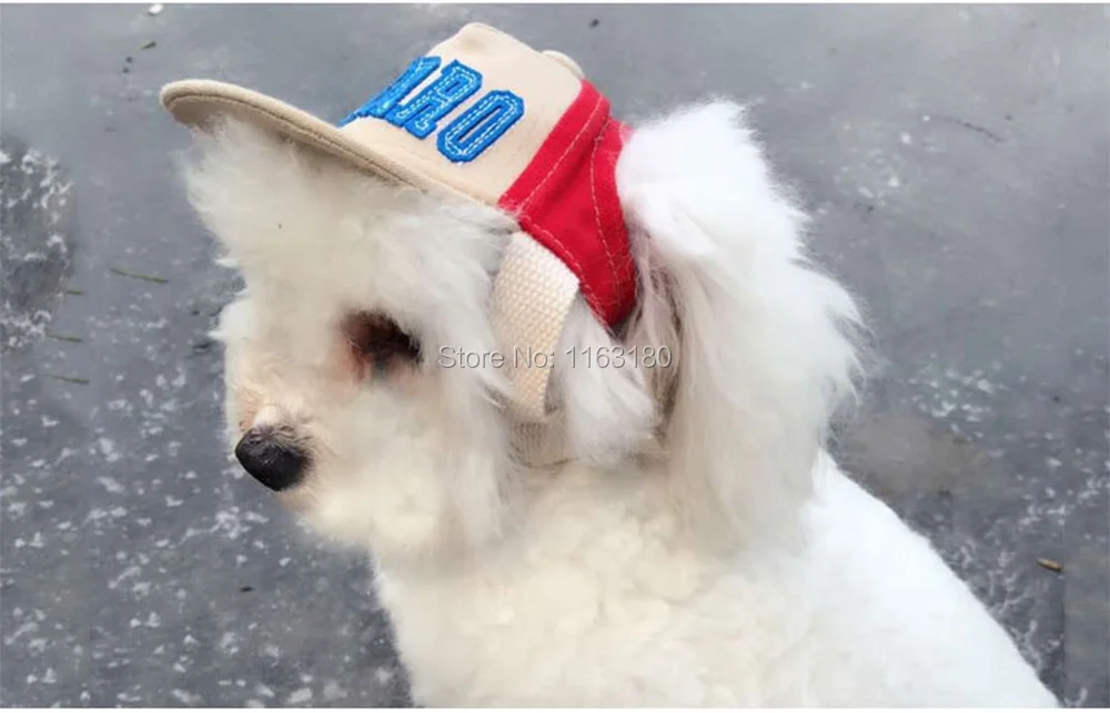 100 pcs/lot Breathable Baseball Dog Caps Pet Hats Large Dogs Fashion Sports Sun Supplies Size Adjustable | Дом и сад
