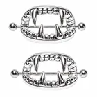 Кольцо для пирсинга MODRSA, нержавеющая сталь ювелирное украшение для пирсинга соска, в стиле панк, рот образный ниппель, ювелирные изделия, 1 шт.