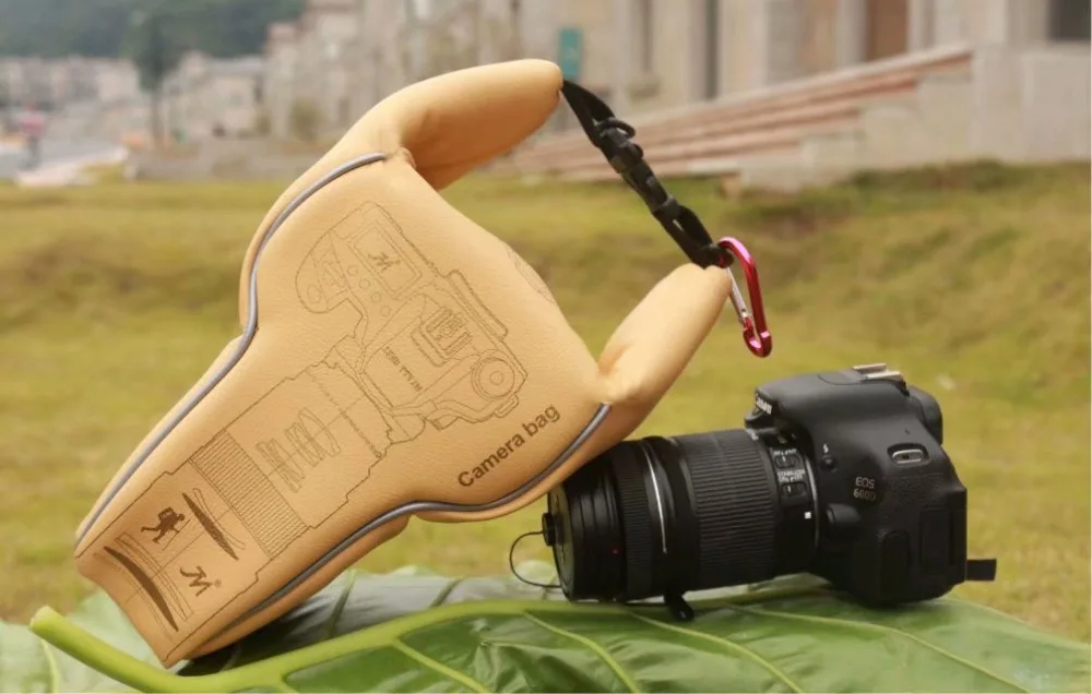 Водонепроницаемая сумка для объектива камеры DSLR чехол хранения видео из ПУ/ткани