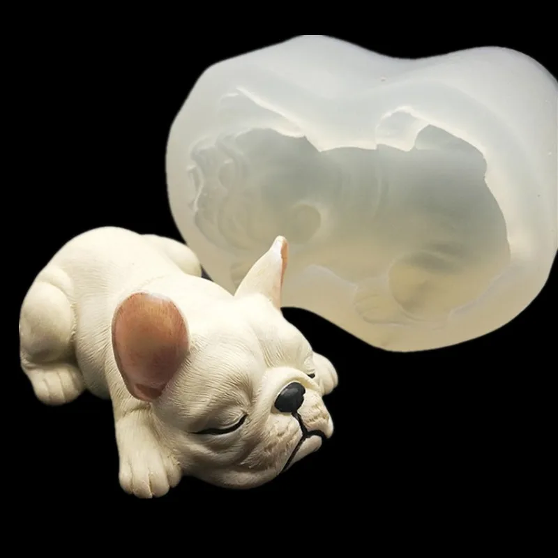 

3D стерео собака силиконовая форма для Мусса торт песок собака грязная собака мороженое форма для выпечки A1522