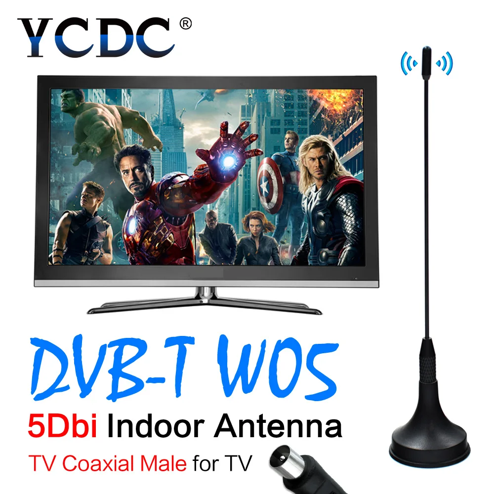 

2021 New 5dBi Digital DVB-T TV Antenna Freeview HDTV Antenna Aerial Booster For DVB-T Antena TV HDTV Box
