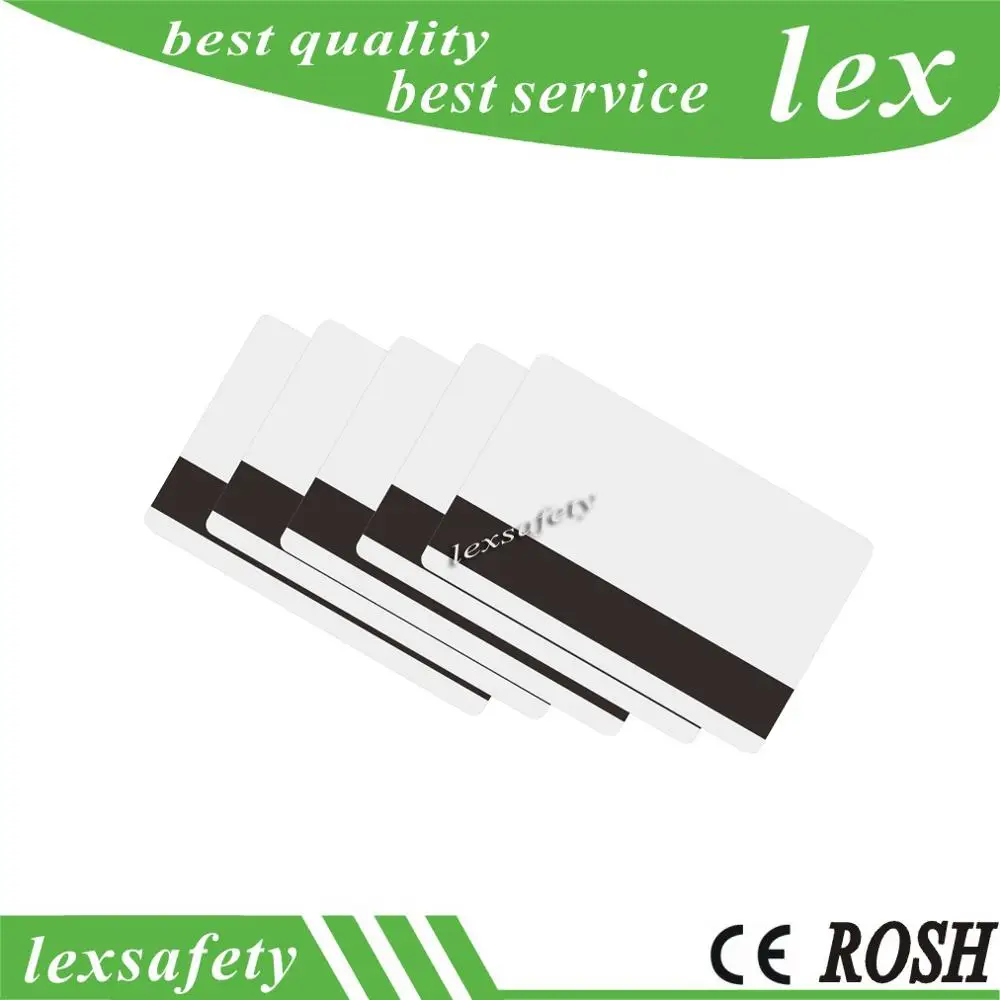 

Free shipping 100pcs FM4442 Chip With Hico Magnetic Stripe Contact IC Card ISO 7816 Blank PVC IC Cards For Access Control