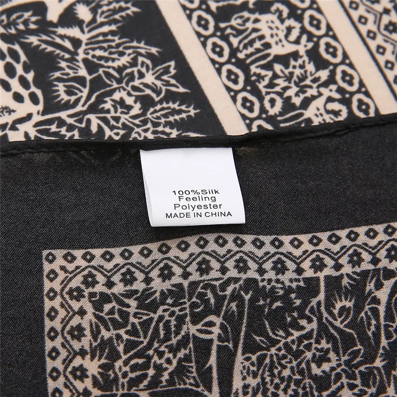 53 см с принтом оленя Летний Шелковый атласный шарф новые женские квадратные