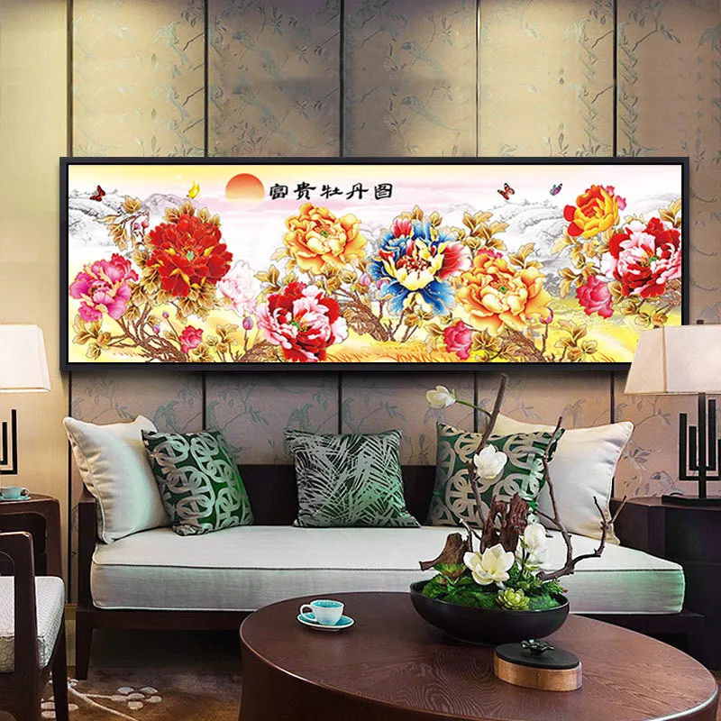 Алмазная вышивка 5D своими руками мозаика специальная форма полный пион алмазная