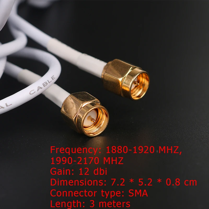 4G Antenna SMA Connector Aerial +dbi 3M Cable for LTE Router Modem High Gain External | Мобильные телефоны и аксессуары