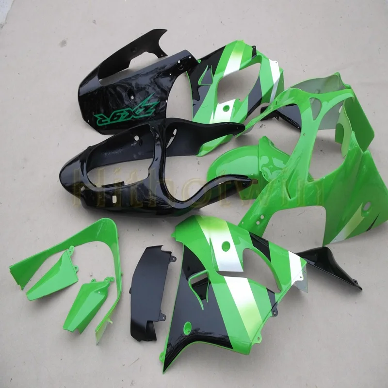 

Custom motorcycle cowl for ZX-9R 2000 2001 ZX9R 00-01+Free bolts+green black ABS motorcycle Fairings