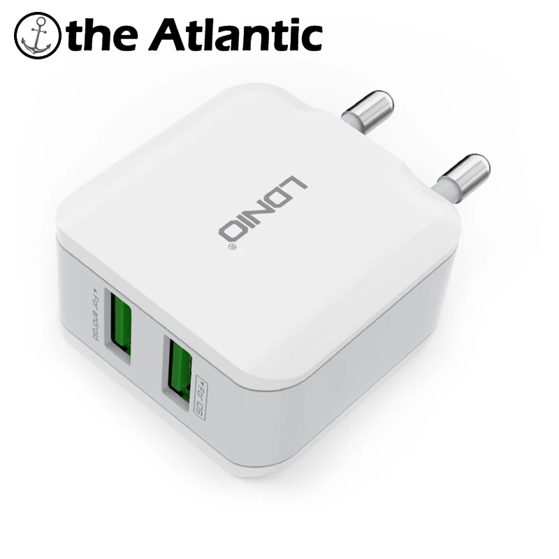 LDNIO A2201 двойной 2 порт USB разъем 5 в 2.4A быстрое зарядное устройство США розетка
