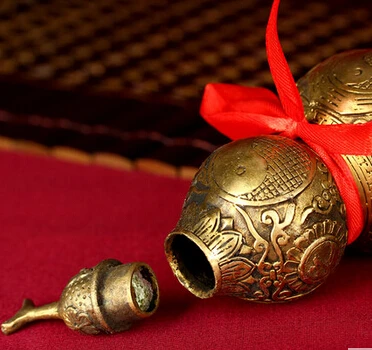 Медные украшения SCY 16504 + Feng Shui gourd чехол с крышкой латунная мебель для дома|copper