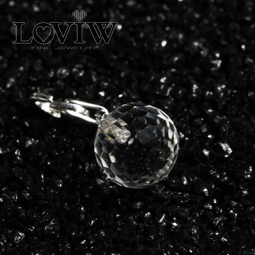 Модный Европейский Серебряный кулон в виде хрустального шара подвеска для