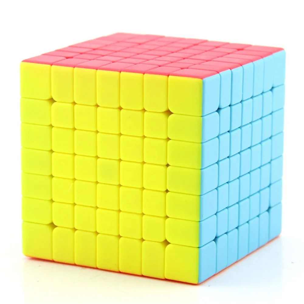 Qiyi Qixing 7x7x7 скоростной куб 7 слоев черная головоломка 7*7*7 Развивающие игрушки для