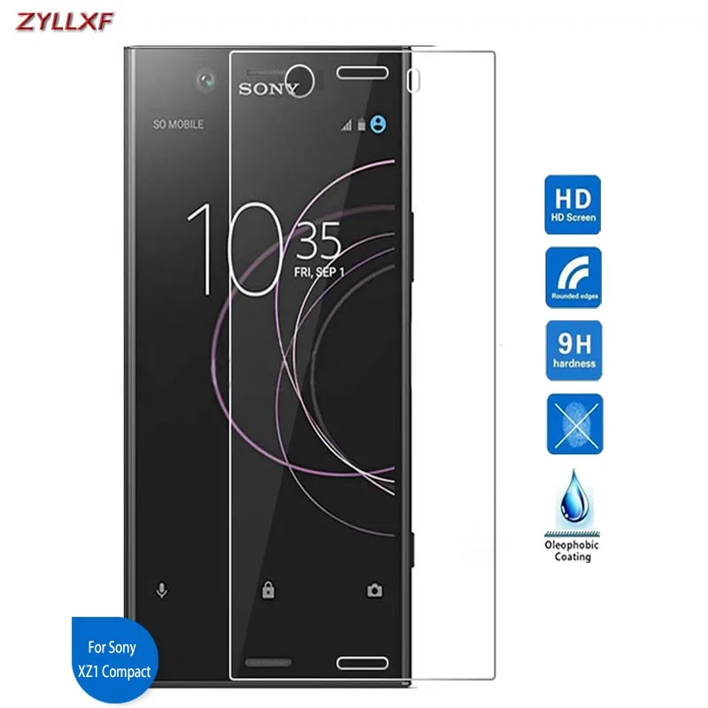 Для Sony Xperia XZ1 компактная защитная пленка из закаленного стекла 9H 2.5D на G8441 для G8341