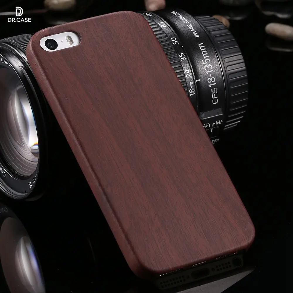 DR. чехол Деревянный для iPhone 6 7 8 plus X XS Max XR кожаный делового телефона 5 5S SE мягкое