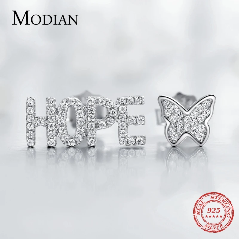 Modian Новое поступление 100% Стерлинговое Серебро 925 пробы 6 стилей Ins модная надпись