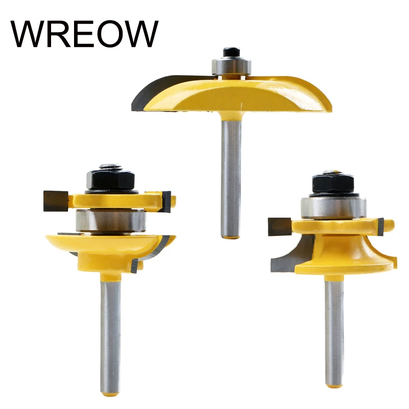 3 шт. фрезы с круглым хвостовиком 1/4 дюйма|milling cutter|carbide milling cuttertenon cutter |