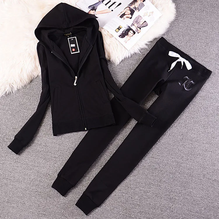 Весна/осень 2021 женские брендовые бархатные тканевые спортивные костюмы