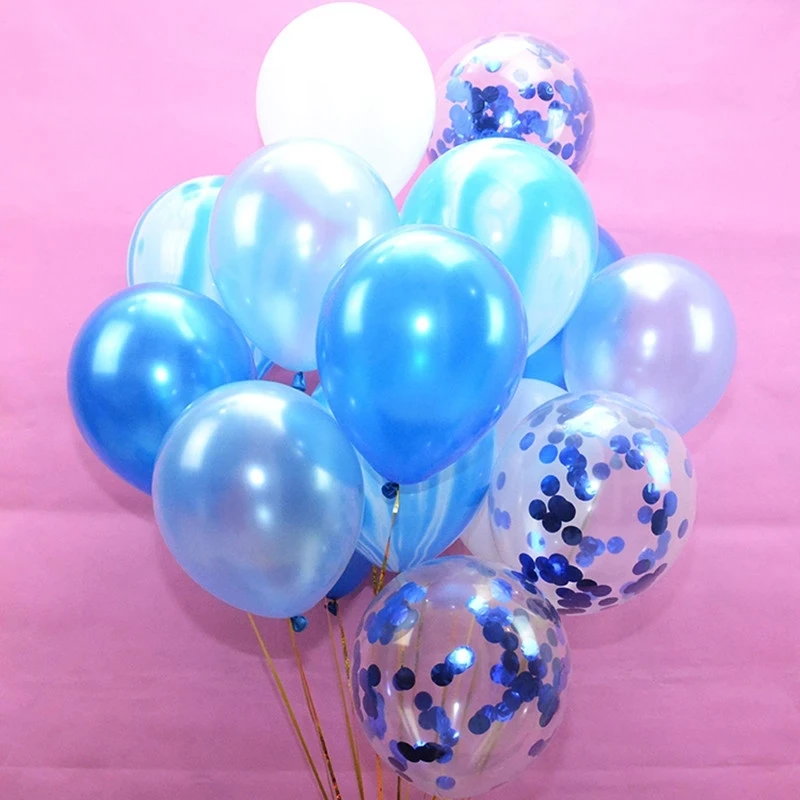 12/16/20 штук конфетти латексный шар набор Мрамор шары Globos для Baby Shower или вечеринки