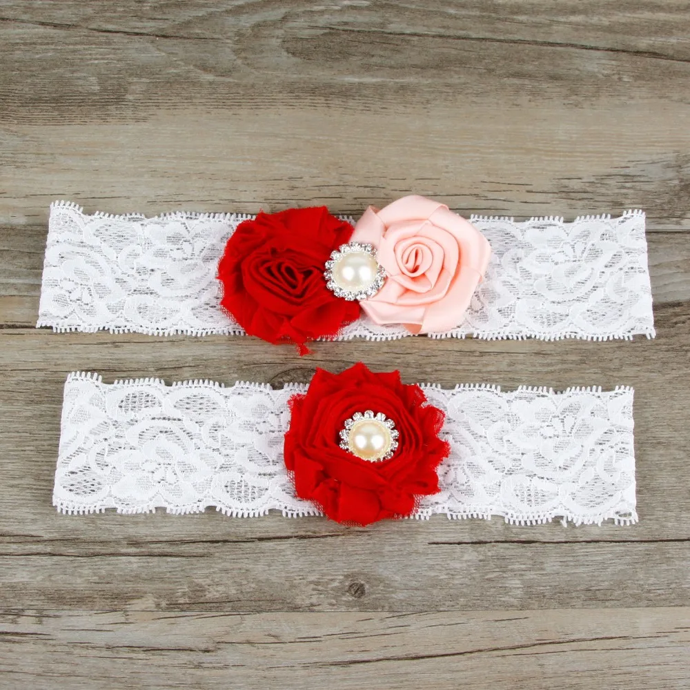 1 пара Свадебная Кружевная подвязка для Роза свадебные подвязки винтажный стиль